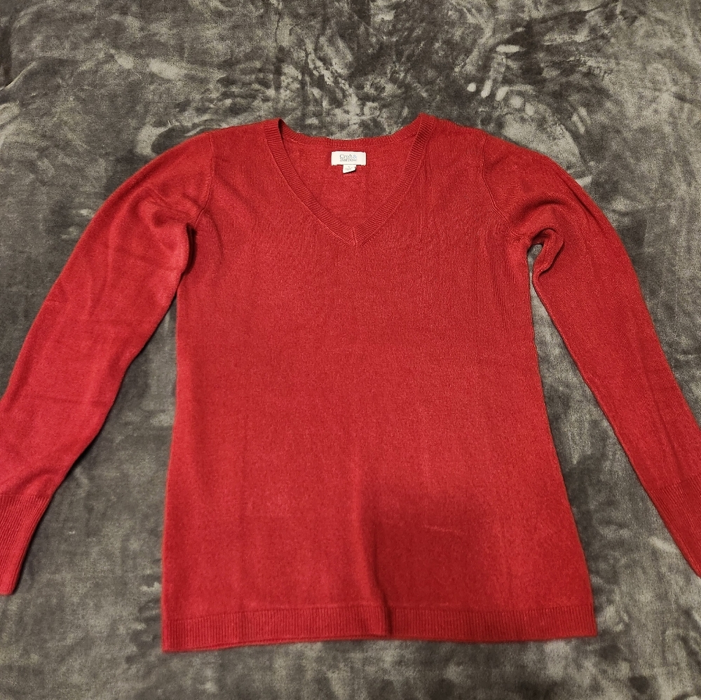 New Women's Croft and Barrow Sweater Bright Pink Size Small